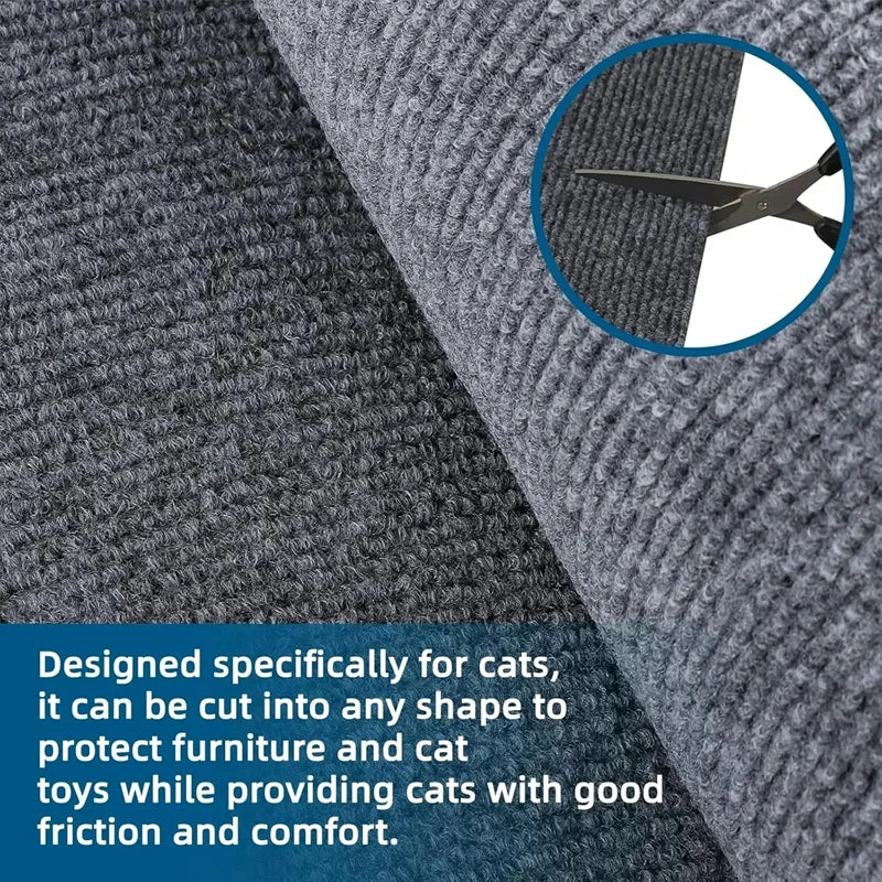 Trimmable Cat Scratching Mat Cat Scratcher Sofa Tape Scratching Post Self-adhesive Carpet Cats Scratch Board Cat Accessories Hot