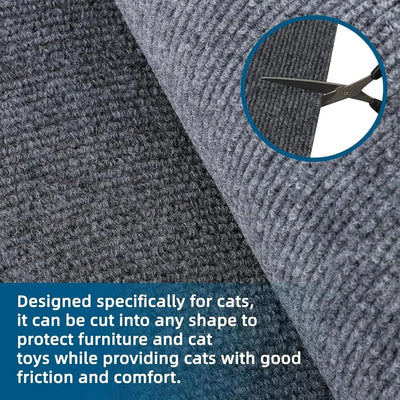 Trimmable Cat Scratching Mat Cat Scratcher Sofa Tape Scratching Post Self-adhesive Carpet Cats Scratch Board Cat Accessories Hot