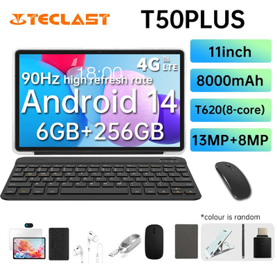 Teclast T50 PLUS Tablet (unisoc T620 8-core 2.2GHz/6GB RAM/256GB ROM/11 inch 1920*1200iPS TDDI/WIFI5G/4G Dual SIM LTE/8000mAh/Ty