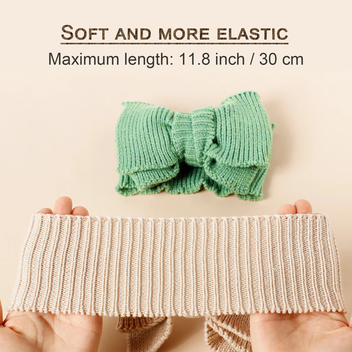 Baby Crochet Hook Fashion Hair Accessories Winter Top Knot Hairband For Kids Children Warm Bow Turban