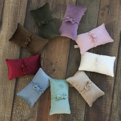 Baby Girl Headband Newborn  Photography Props Pillow Mat Cushion Photography Accessories Bowknot Headwear