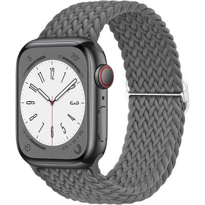 Braided Solo Loop For Apple watch band 45mm 44mm 40mm 49mm 38 41mm Elastic correa bracelet series 8 9 5 4 3 SE 6 7 Ultra 2 strap