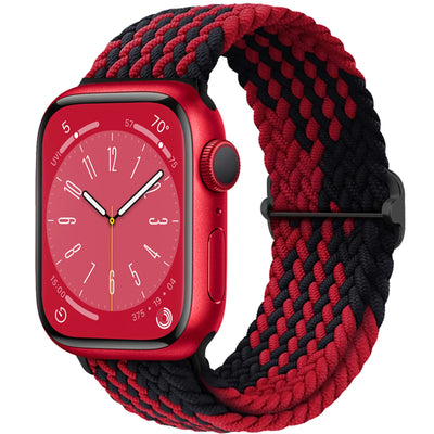 Braided Solo Loop For Apple watch band 45mm 44mm 40mm 49mm 38 41mm Elastic correa bracelet series 8 9 5 4 3 SE 6 7 Ultra 2 strap