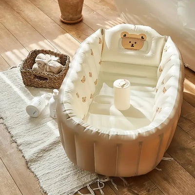 2025 New Inflatable Bathtub for Infants and Young Children, High Beauty Baby PVC Bathtub, Foldable Bathtub, Gaming Pool