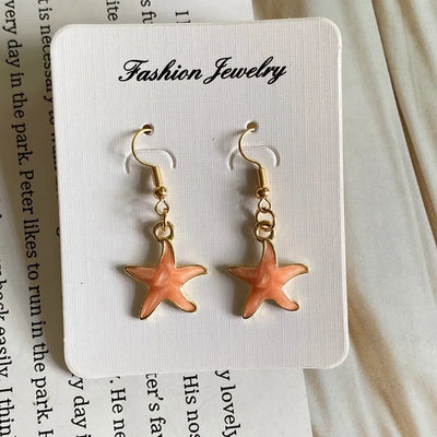 Lovely Starfish Necklace for Women Girl White Blue Black Pink Color Fashion Choker Necklace Gift For Friend Wholesale Jewelry