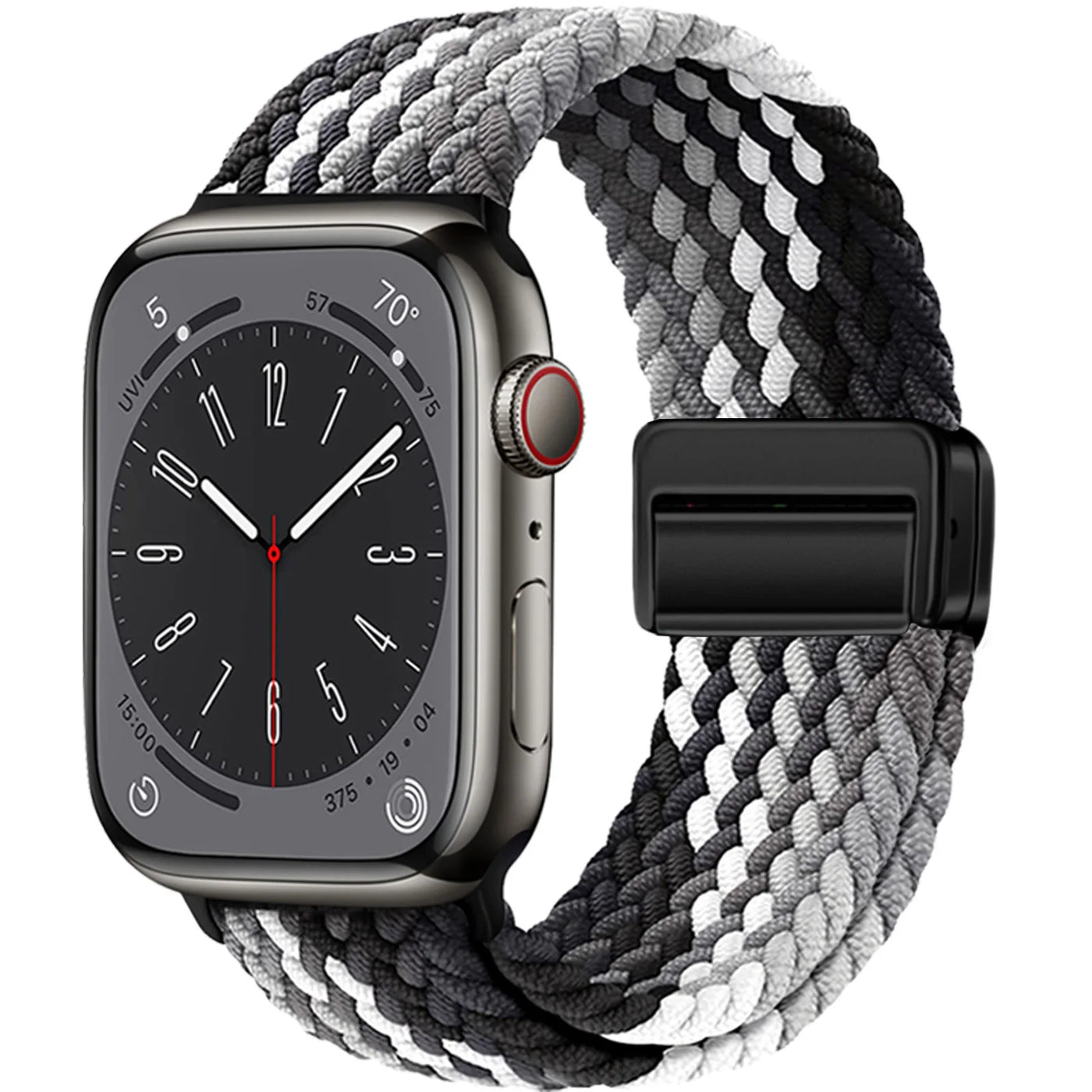 Braided Strap For Apple Watch Band 40mm 45mm 41mm 44mm 49mm 38 magnetic buckle Nylon Bracelet iWatch series se 7 5 6 8 9 Ultra 2