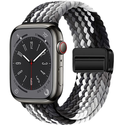 Braided Strap For Apple Watch Band 40mm 45mm 41mm 44mm 49mm 38 magnetic buckle Nylon Bracelet iWatch series se 7 5 6 8 9 Ultra 2