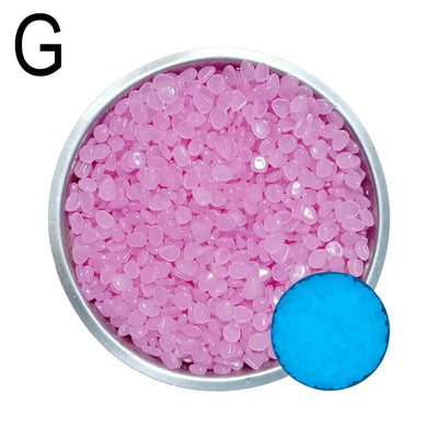 50Pcs Small Glow In The Dark Garden Pebbles For Garden Terrace Lawn Garden Fish Tank Aquarium Decoration Luminous Rocks Stones