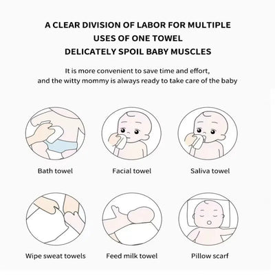 8 Pcs Pack of Different Colors Cotton Newborn Saliva Towel Nursing Towel Baby Wipe Handkerchief Towel