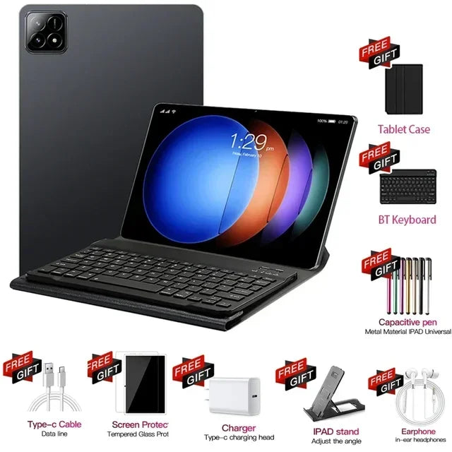 XIOA NEW Pad 7 Pro 2025 Global Version Original Tablet Android 14 Snapdragon 16GB 1024GB 5G Dual SIM Card WIFI HD 4K Tablet PC