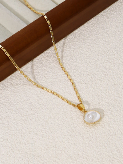 Vintage Shiny Shell Starfish Pendant Necklace for Women Simple Multilayer Thin Chain Choker Bridal Neck Jewelry