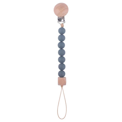 New Baby Products Made of Beech Wood Pacifier Clip To Soothe Silicone Bite Grind Teeth Angle Pacifier Chain Baby Toys Bebes