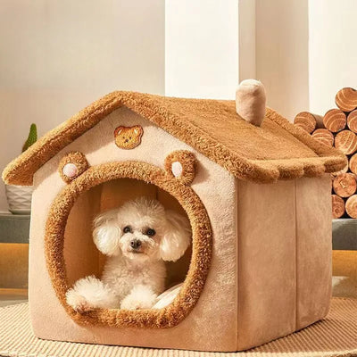 All Seasons Warm Washable Cat Dog Cushion, House Indoor Soft Removable Cushion Pet Bed Kennel for Small Medium Pets Durable Pet Supplies