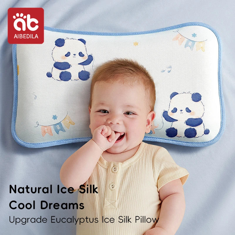 AIBEDILA BABY KIDS CARTOON HEAD PROTECTION PILLOW WITH ICE SHREDS AND CASSIA SEED FILLING FOR SLEEPING AND SUPPORT