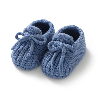 Infant Baby Shoes Knitted Newborn Boys Girl Footwear Fashion Solid Shallow Boots Shallow Kid 0-18M Clothing Accessories Handmade
