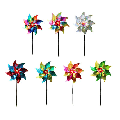 1pc Windmill Bird Repellent Decoration Bird-Scaring Wind Spinner Children Kids Toys Easy Installation Garden Orchard Protection