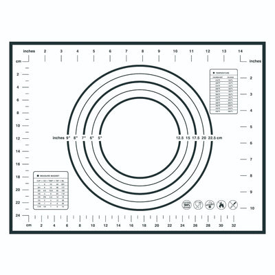 Large Size Silicone Kneading Pad Non-Stick Surface Rolling Dough Mat With Scale Kitchen Cooking Pastry Sheet Oven Liner Bakeware