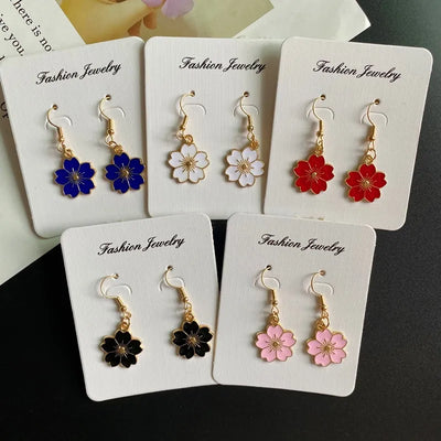 Korean Fashion Flower Pendant Necklace for Girl Women White Yellow Color Trendy Choker Necklace Gift for Summer Wholesale