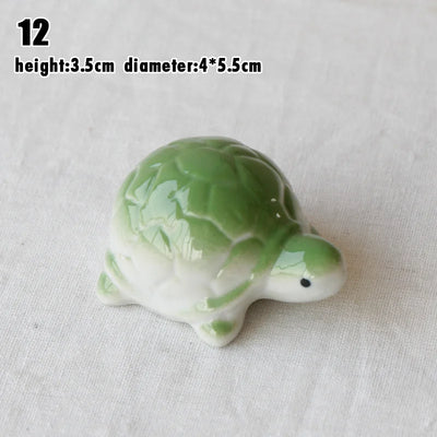 Garden Floating Ceramics Goldfish Creative Ceramic Underglaze Color Hand-painted Turtle Ornament Fish Tank Floating Decor Crafts