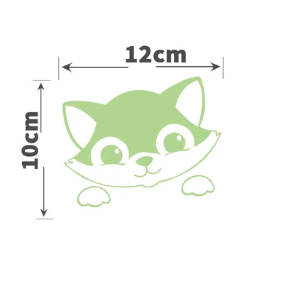 Cartoon Glow in the Dark Sticker Light Switch Sticker Luminous Wall Stickers Decal for Kids Room Decoration Home Decor Cat Fairy