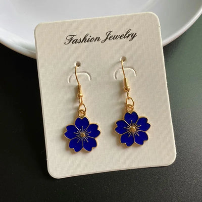Korean Fashion Flower Pendant Necklace for Girl Women White Yellow Color Trendy Choker Necklace Gift for Summer Wholesale