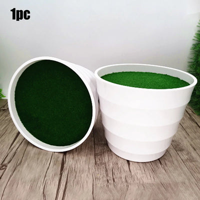 Artificial Lawn Vase White Plastic Thick Plant Flower Pots Home Garden Decor  For Weddings Parties Offices Restaurants