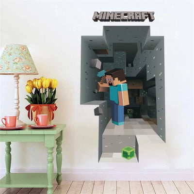 3D Cartoon Games Wall Stickers  Gifts for children wall stickers for kids   Environmental PVC decoration for wall