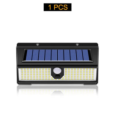 190led Solar Led Light Outdoor Garden Decoration Wall Lamp With 4 Mode IP65 Waterproof Solar Motion Sensor Light For Yard Door
