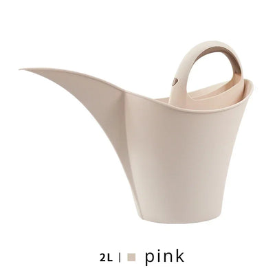 2L Plastic Long Mouth Watering Can Wear-resistant Large Capacity Flower Watering Pot With Handle Watering Tools Garden Supplies