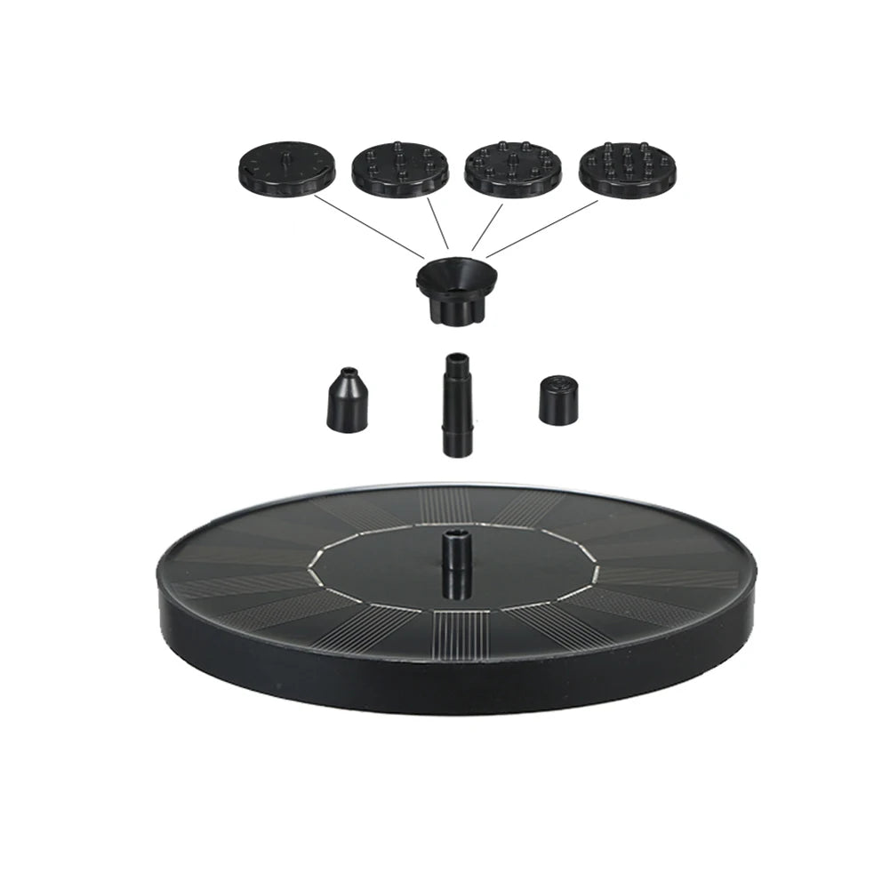 New Solar Water Fountain Pool Pond Waterfall Garden Decoration Buildings Outdoor Bird Bath For Solarna Panel Powered Water Pump