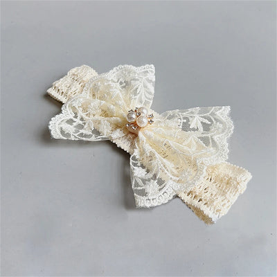 White Lace Baby Headband Newborn Elastic Hair Bands for Baby Girl Cute Child Bow Hairbands Kids Headwear Baby Hair Accessories