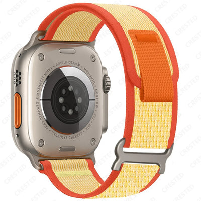 Trail Strap For Apple Watch Ultra 2 Band 49mm 45mm 44mm 42mm 40mm 41mm 38mm Nylon bracelet correa iwatch series10 9 8 7 6 5 4 SE