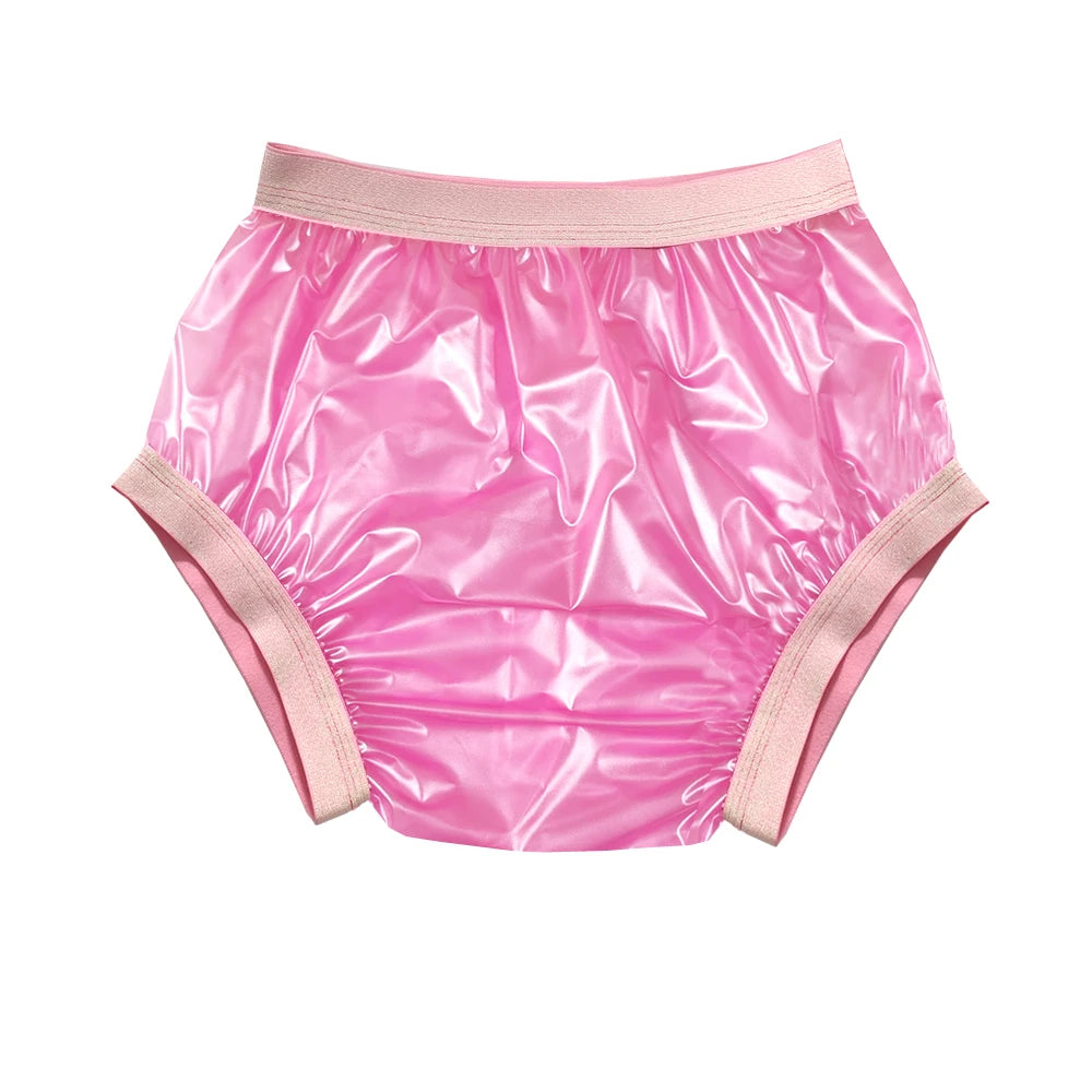 Reusable Plastic Panites Adult Baby Diaper Pants incontinence Underpants Diaper Cover PVC Panties