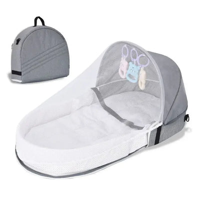 2024 Newborn Baby Isolation Bionic Travel Crib Convenient Folding Anti-stress Crib Middle Bed Toddler Bed  Baby Bassinet