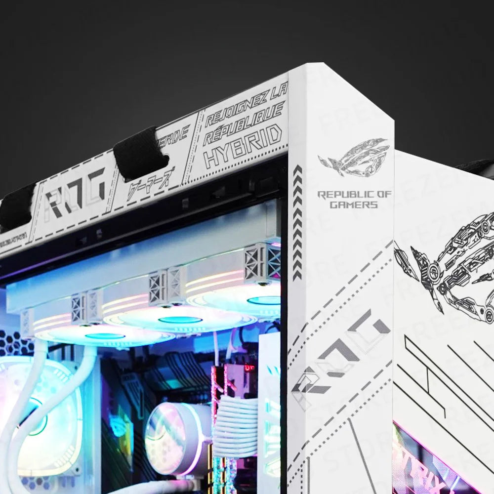 ROG Strix Helios Case Sticker ASUS GX601 Chassis Stickers Customized For Gamers DIY Decoration Computer Paper Cover ATX PC Strix