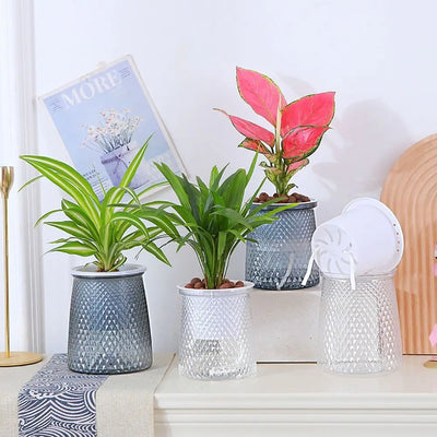Self Watering Plant Pot High-quality Plastic Visible Water Level Flower Pot Garden Supplies Hydroponic Planter