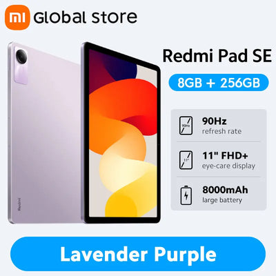 2025 Global Version Redmi Pad SE 128GB / 256GB Snapdragon® 680 Mi Tablet Quad speakers Dolby Atmos® 90Hz 11" Display 8000mAh