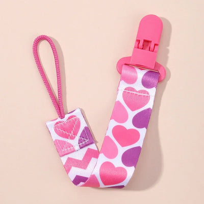 1PC BABY CARTOON PACIFIER CLIP CHAIN WITH FIXED BUTTON, ANTI-DROP BUCKLE STRAP, SOOTHER CHAIN FOR BABY FEEDING GIFT