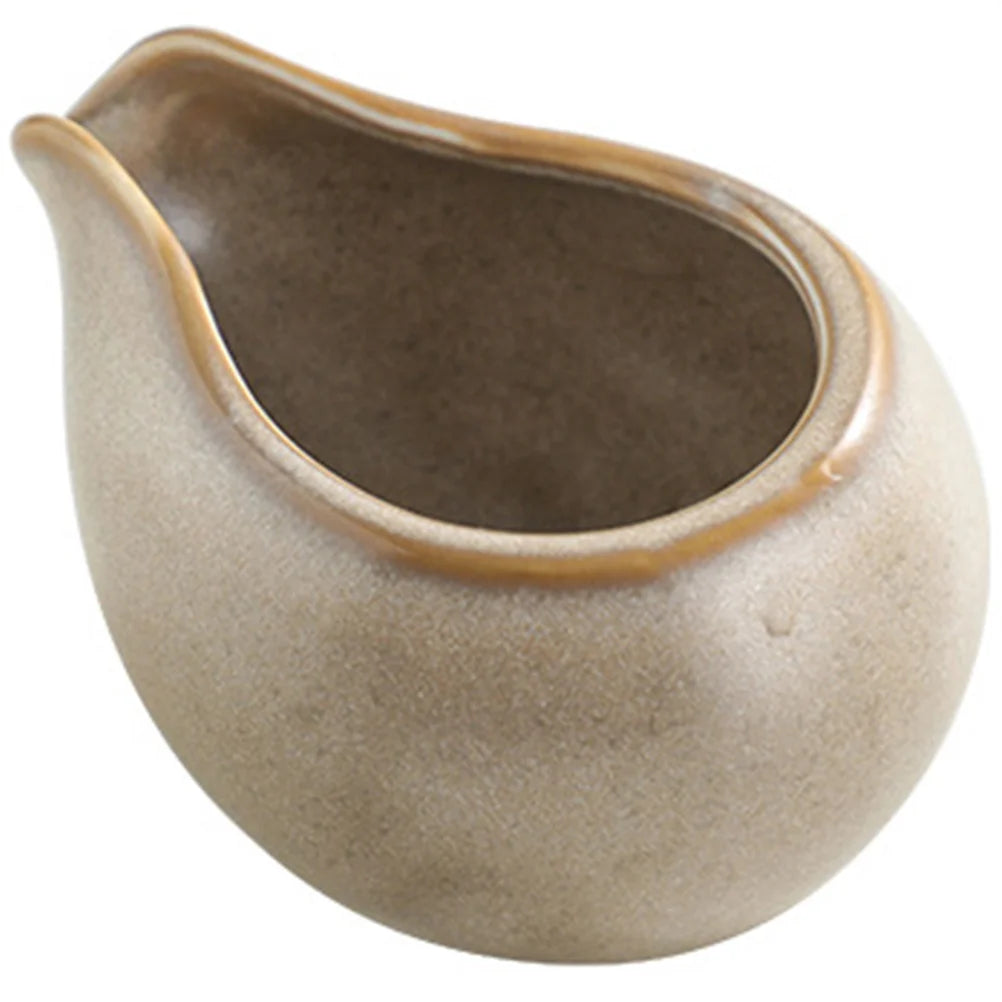 Ceramic Milk Jug Milk Pitcher Cup Creamer Syrup Frothing Dispenser Afternoon Tea Cafe Coffee Maker Tools Coffeeware