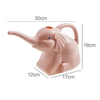 Cute Elephant Tortoise Shape Plastic Watering Can Home Patio Lawn Gardening Tool Watering Pot for Outdoor Irrigation Water Spray