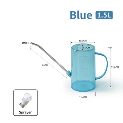 1/1.5l Long Spout Watering Can With Gardening Shovel Set Garden Irrigation Spraying Pot For Indoor Outdoor Plants Flower Office
