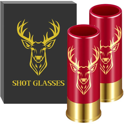 12GA Suit Small Bullet Shot Cups Elk Design Plastic Shot Glasses for  Bar Pub Club Restaurant Wedding Party Drinkware Gift Set