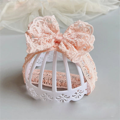 White Lace Baby Headband Newborn Elastic Hair Bands for Baby Girl Cute Child Bow Hairbands Kids Headwear Baby Hair Accessories