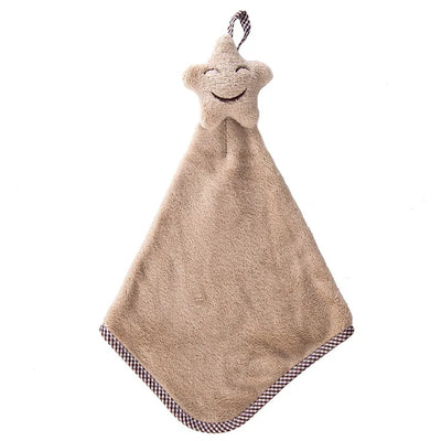 Cute Ideal For Bathroom And Kitchen Luxurious Convenient Hanging Hand Towel On-trend Practical Item Star Soft And Absorbent Cozy