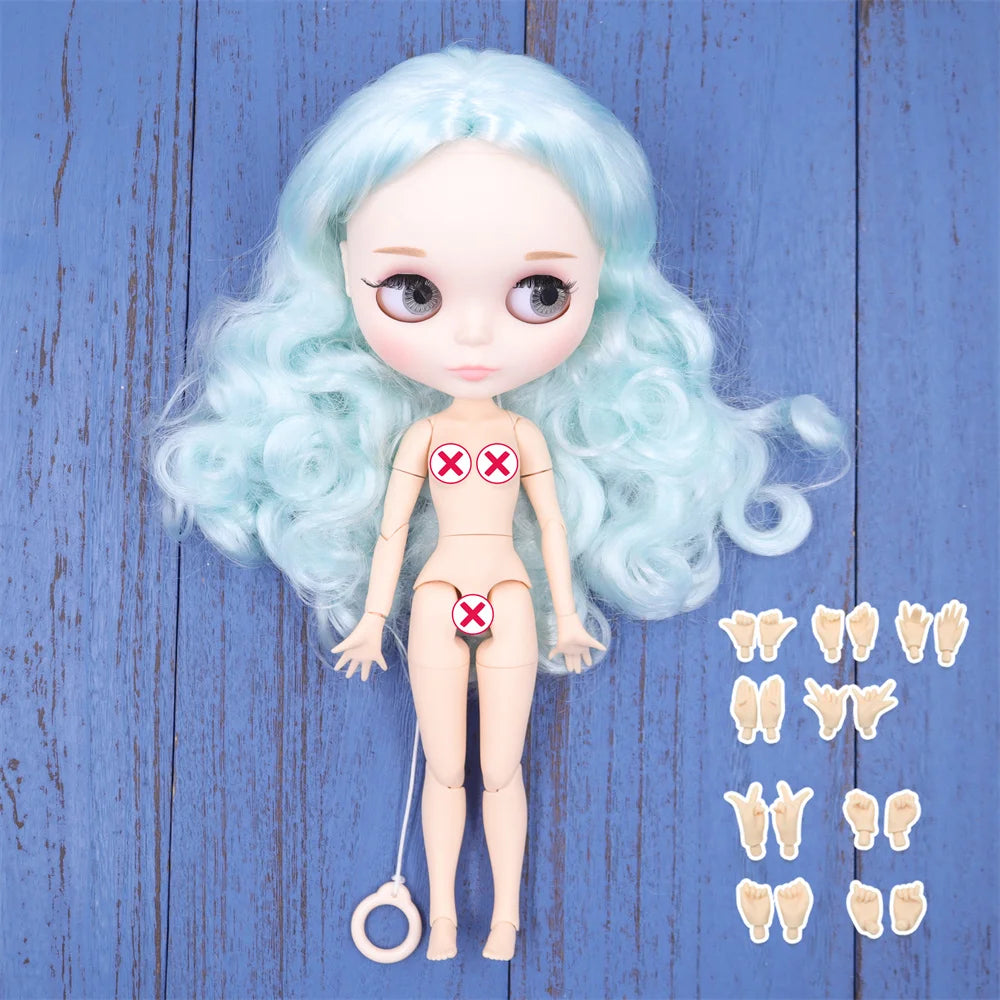 ICY DBS Blyth doll White Skin Glossy face Matte face Joint body with hand set A&B 1/6 bjd suitable diy makeup Special price