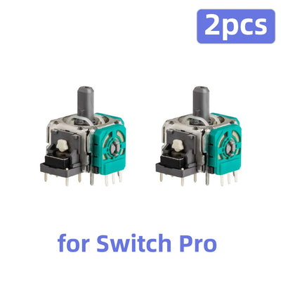 2Pcs Replacement 3D Analog Joystick for PS5/PS4/Switch Pro/Xbox One/Series Controller ThumbStick Repair Parts Accessory