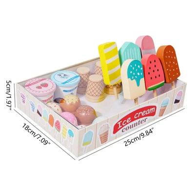 Kids Shop Ice Cream Spoon Cookware Playset for Girls Pretend Play Shopping Toy