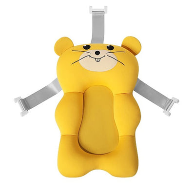 Baby Shower Bath Tub Pad Non-Slip Bathtub Seat Support Mat Newborn Safety Security Bath Support Cushion Foldable Soft Pillow