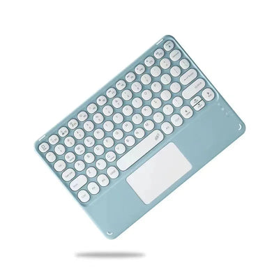 10-INCH SPANISH/ENGLISH BLUETOOTH KEYBOARD – WIRELESS RECHARGEABLE UNIVERSAL KEYBOARD FOR IPAD AIR/PRO, PHONE, TABLET, LAPTOP