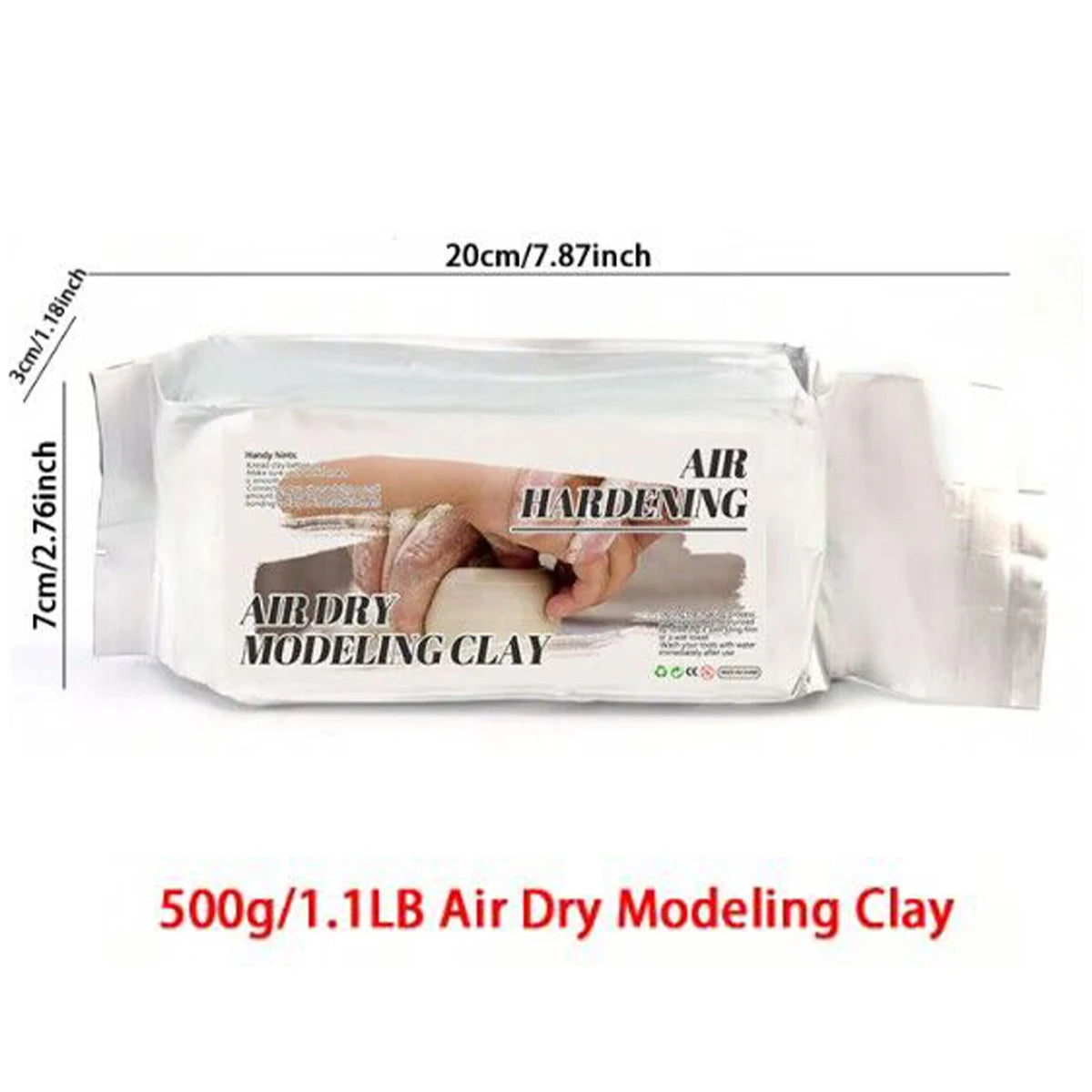 500g Professional Soft Clay High Quality Oven Bake Polymer Clay DIY Handmade Prototype Material Sculpture Soil Ceramic Doll Clay
